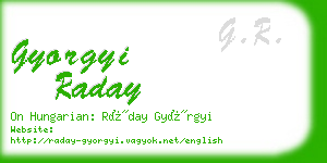 gyorgyi raday business card